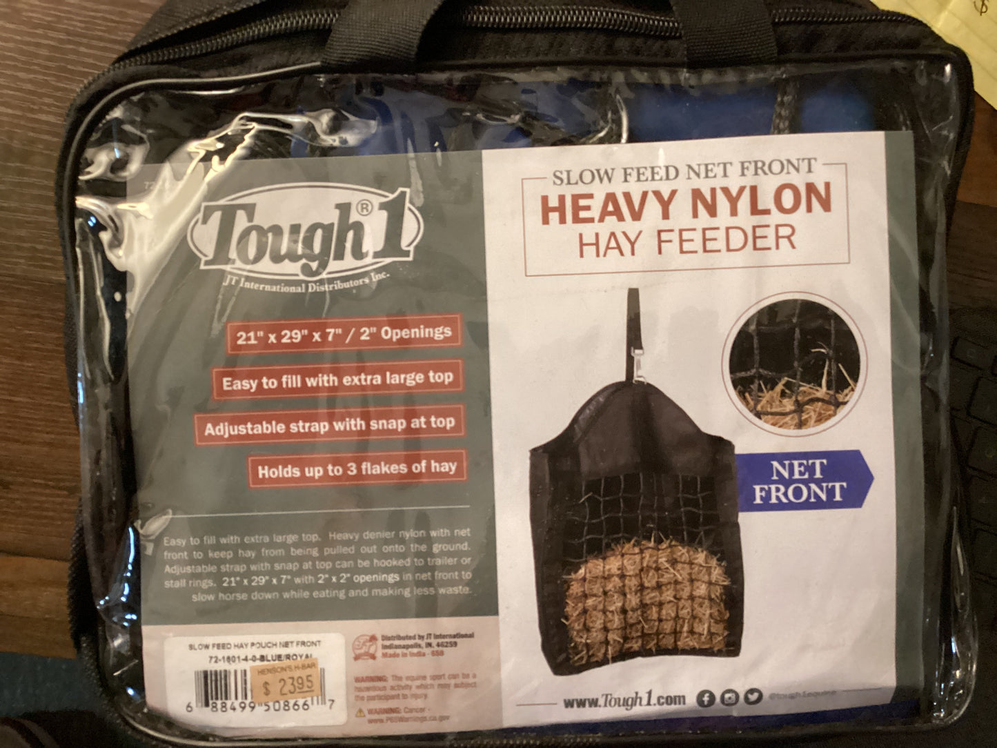 Slow Feed Net Front Heavy Nylon Hay Feeder