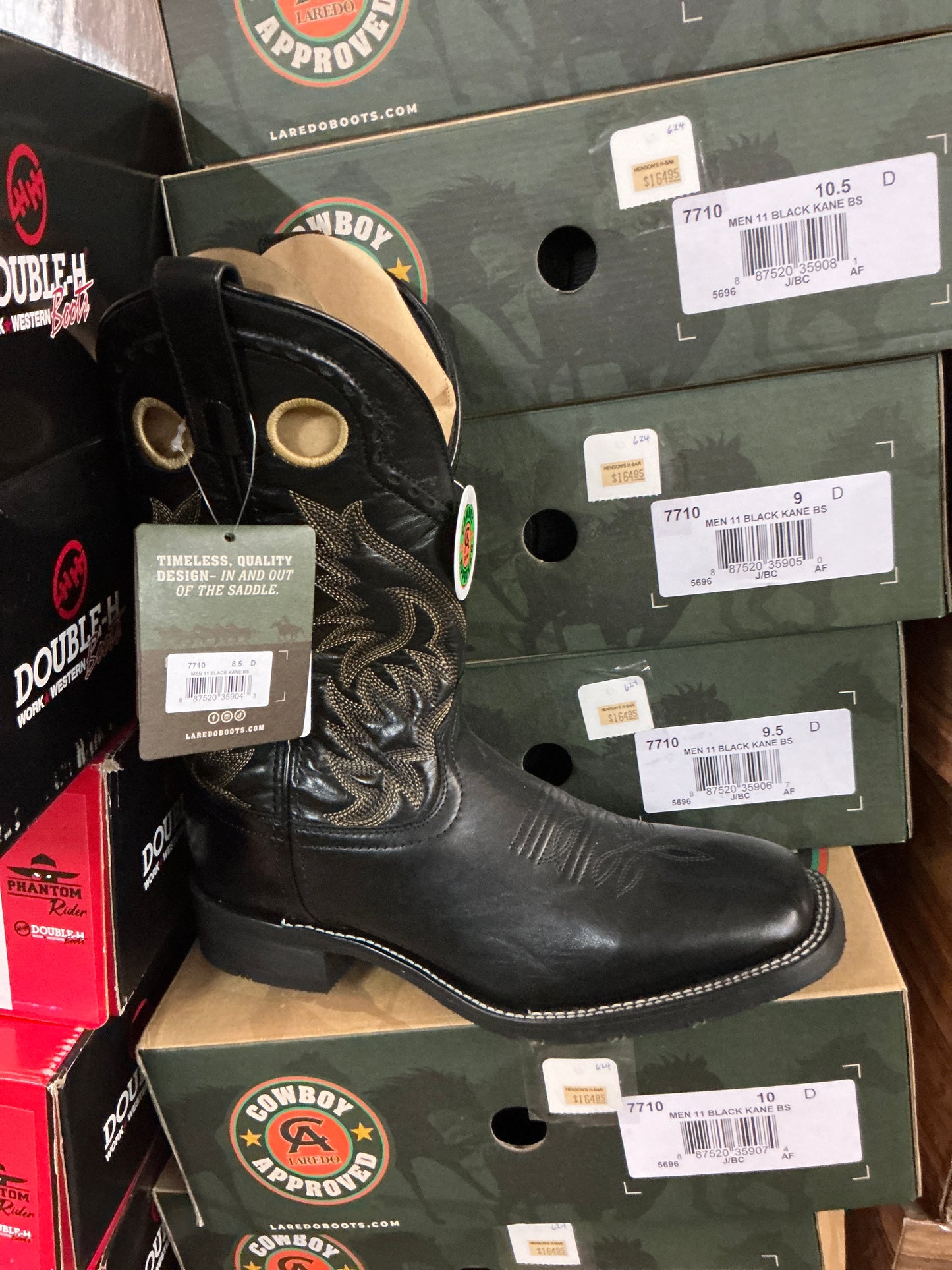 Cowboy Approved by Laredo Black Kane 7710