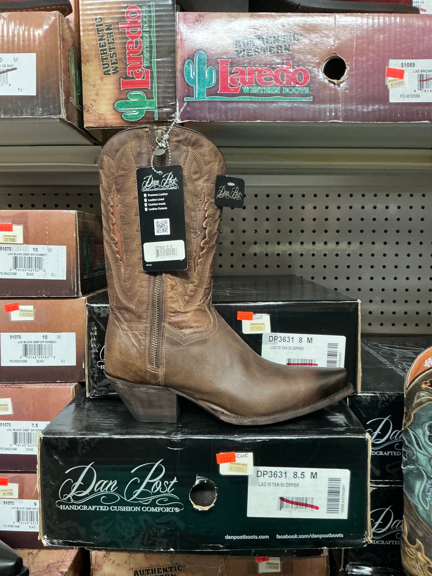 Dan Post Tan W/ Zipper