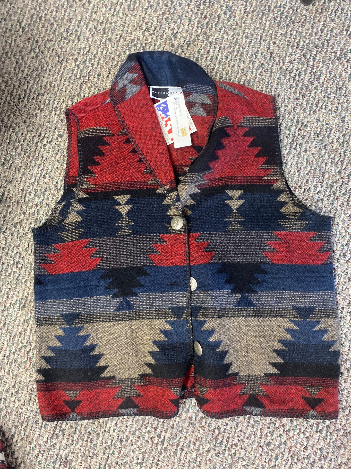 Rhonda Stark Desperado Shawl Collar Vest