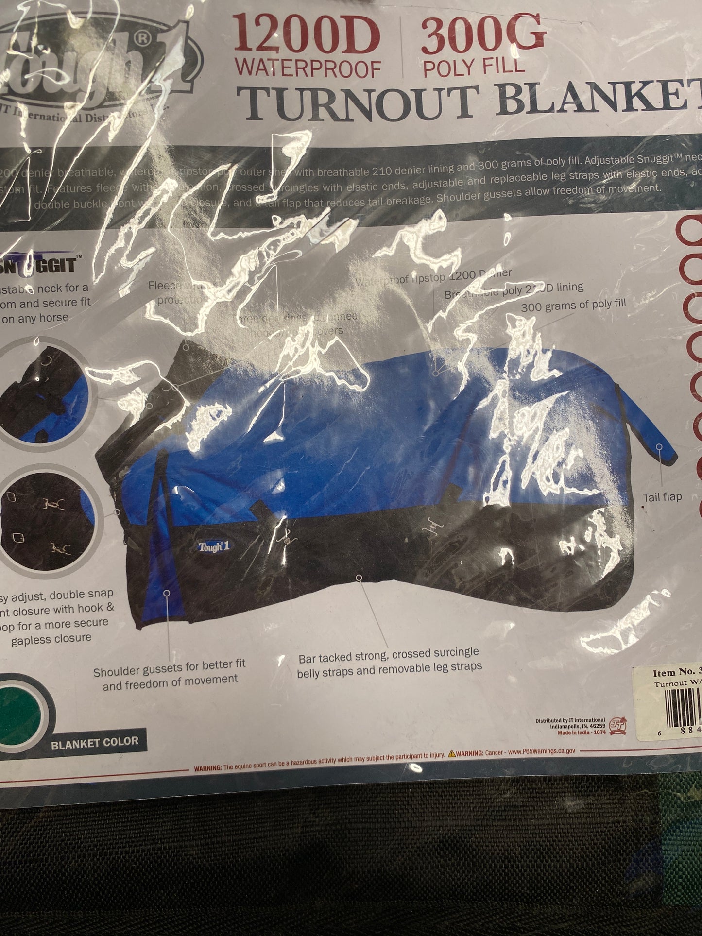 Tough 1 1200D Waterproof 300G Turnout Blanket