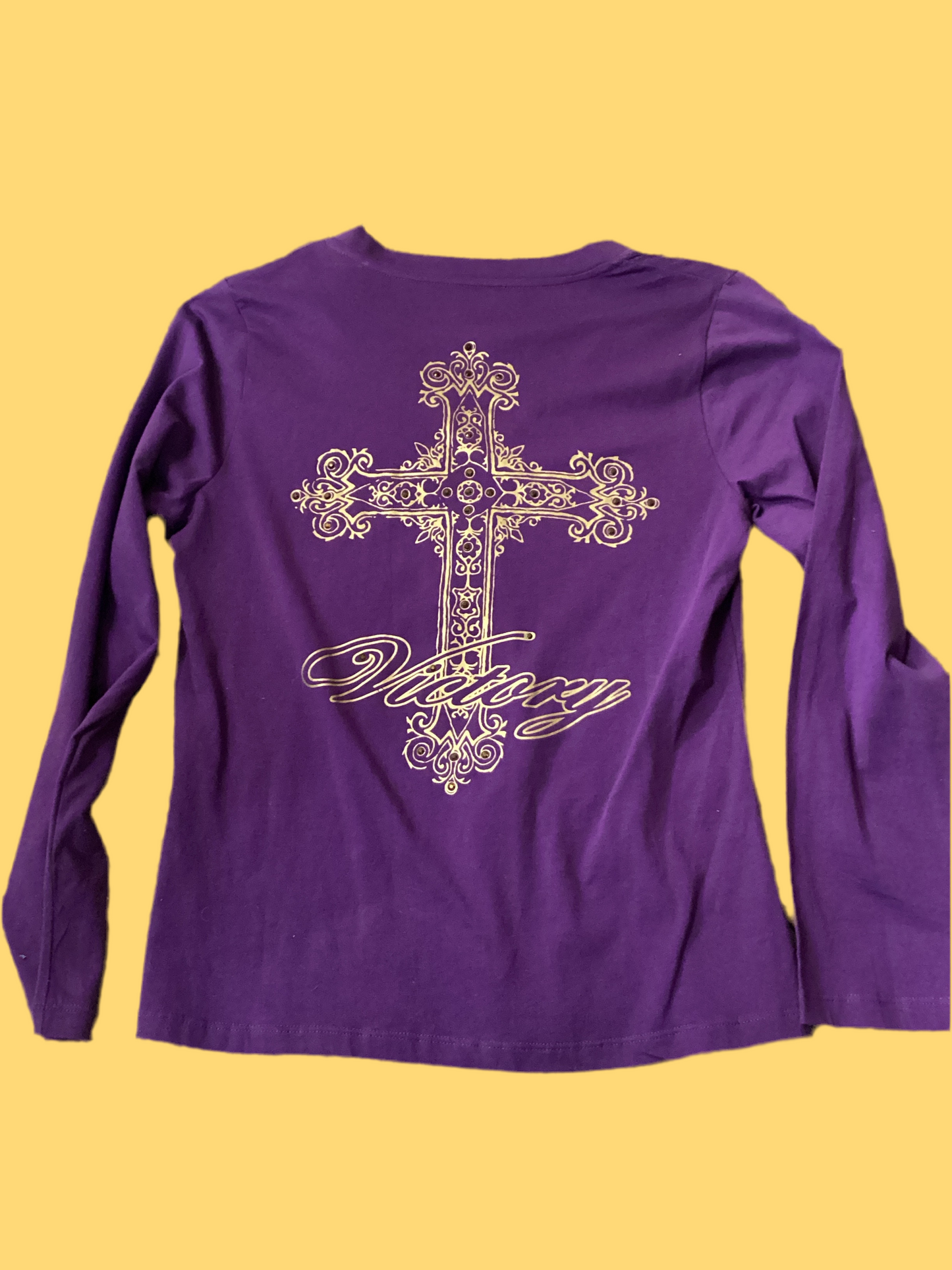 Cowgirl Tuff Purple vneck