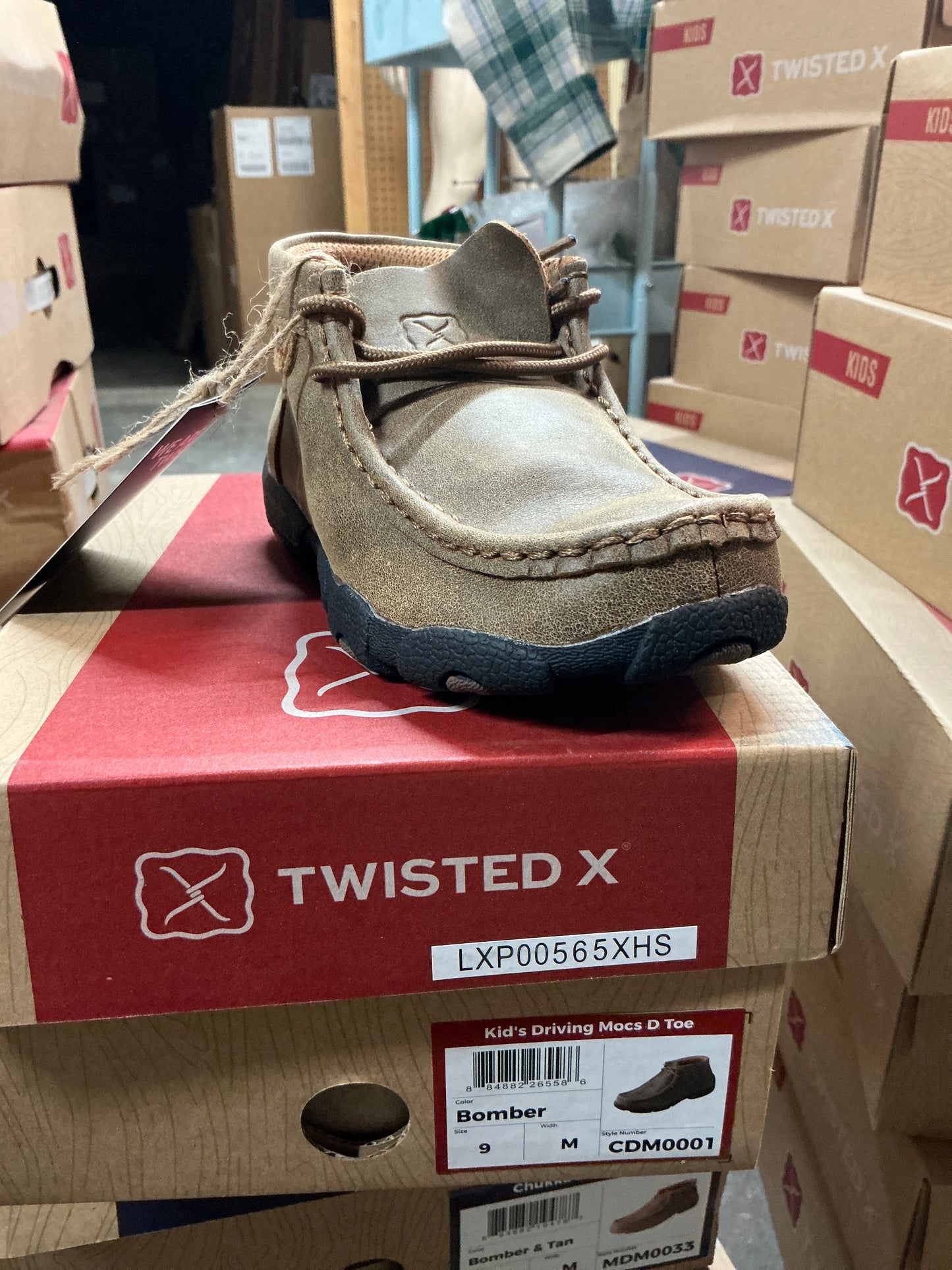 Twisted X Kid’s Driving Mocs D Toe Bomber