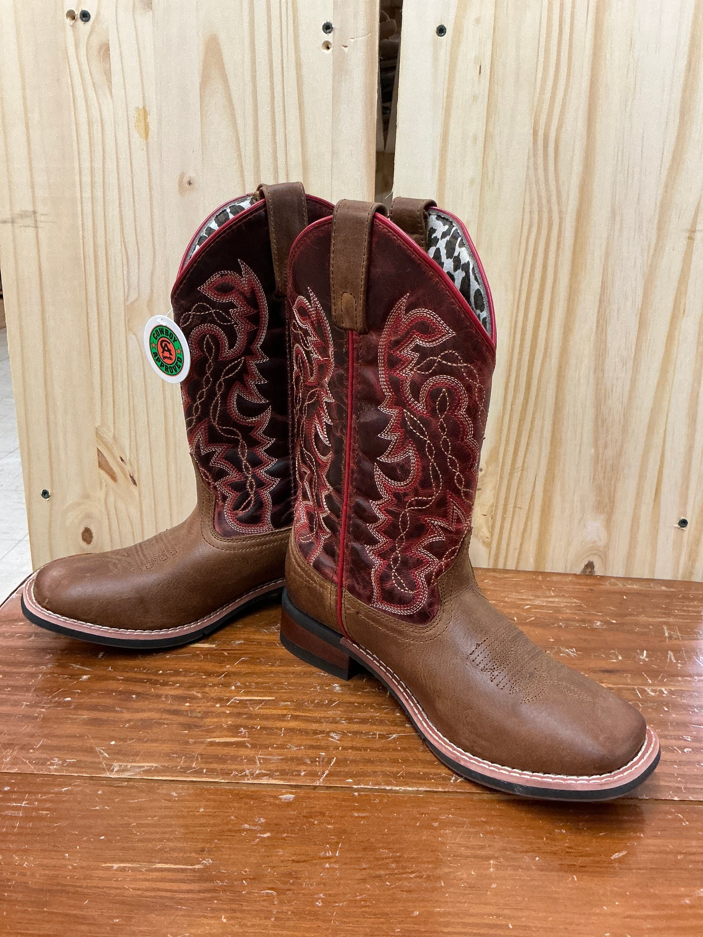 Laredo Cowboy Approved Women’s Tan/Red Darla