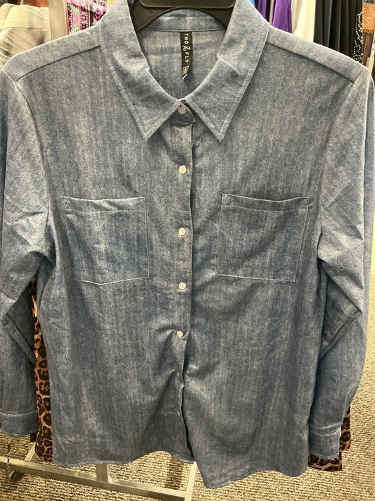Two Fly Denim Button Up