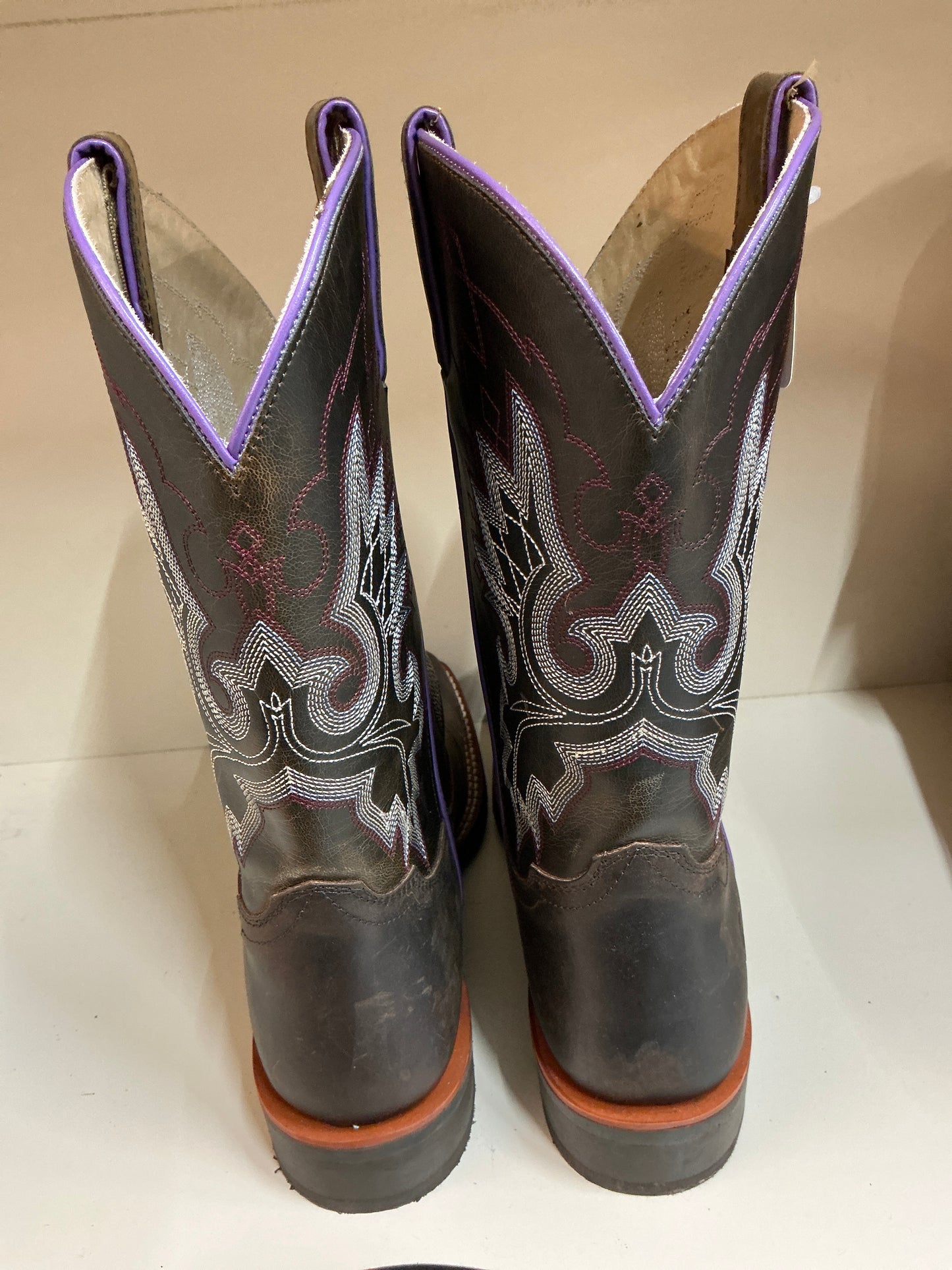 Double H Purple Toad Square Toe-CLEARANCE