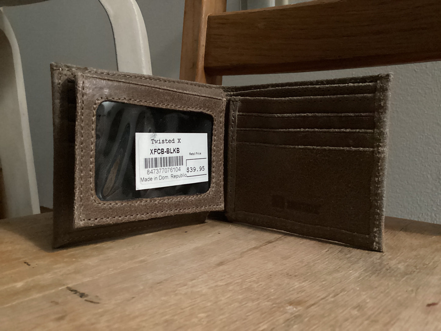 Twisted X Bifold Wallet- Black X