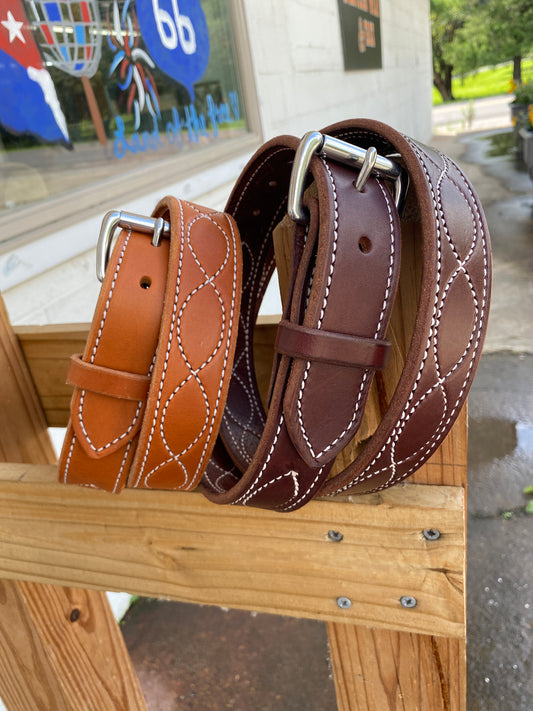 Amish-Made Stitched Belt