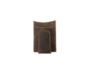 Nocona Belt Co.® Distressed Brown Textured Leather Card Case