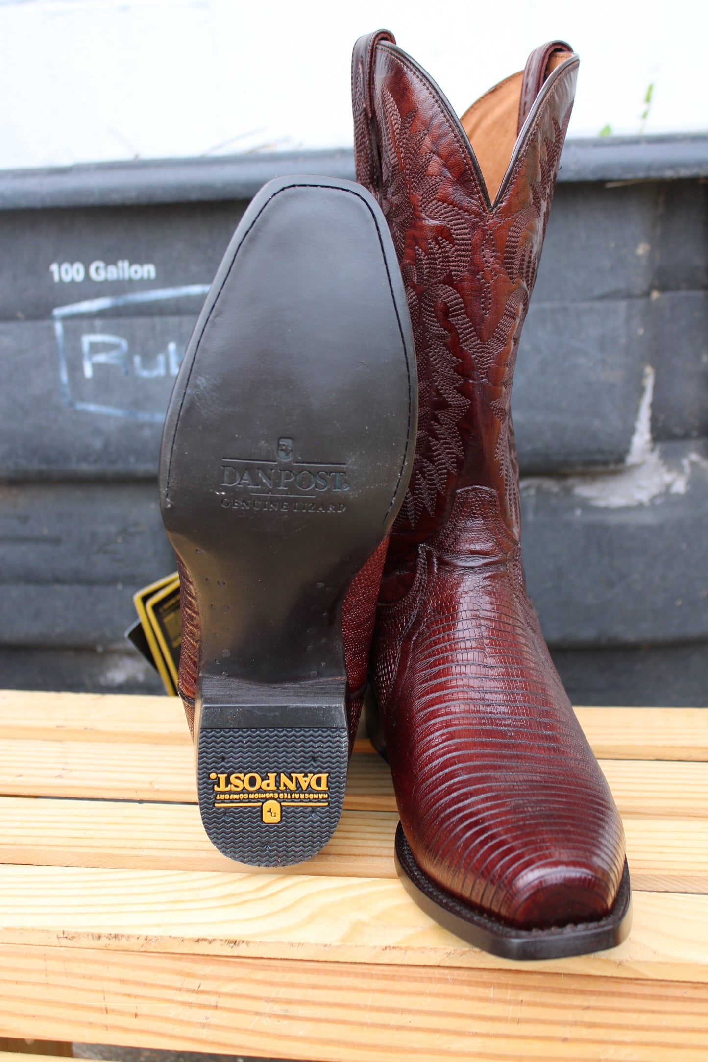 Dan Post- Ringold- Antique Tan Lizard Boot