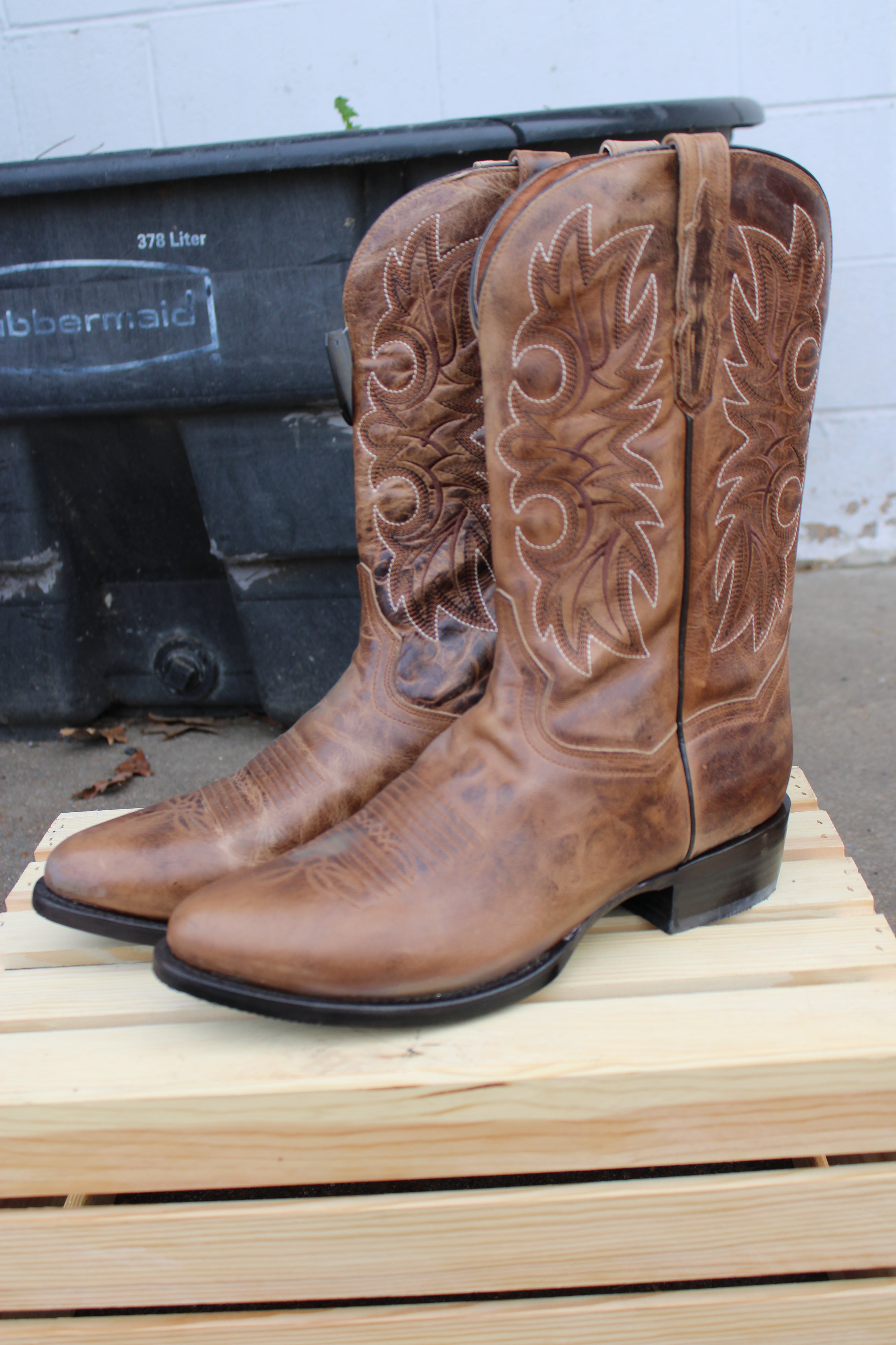 Dan Post Brown Round Toe Western Boots DP3387 | Comfortable 