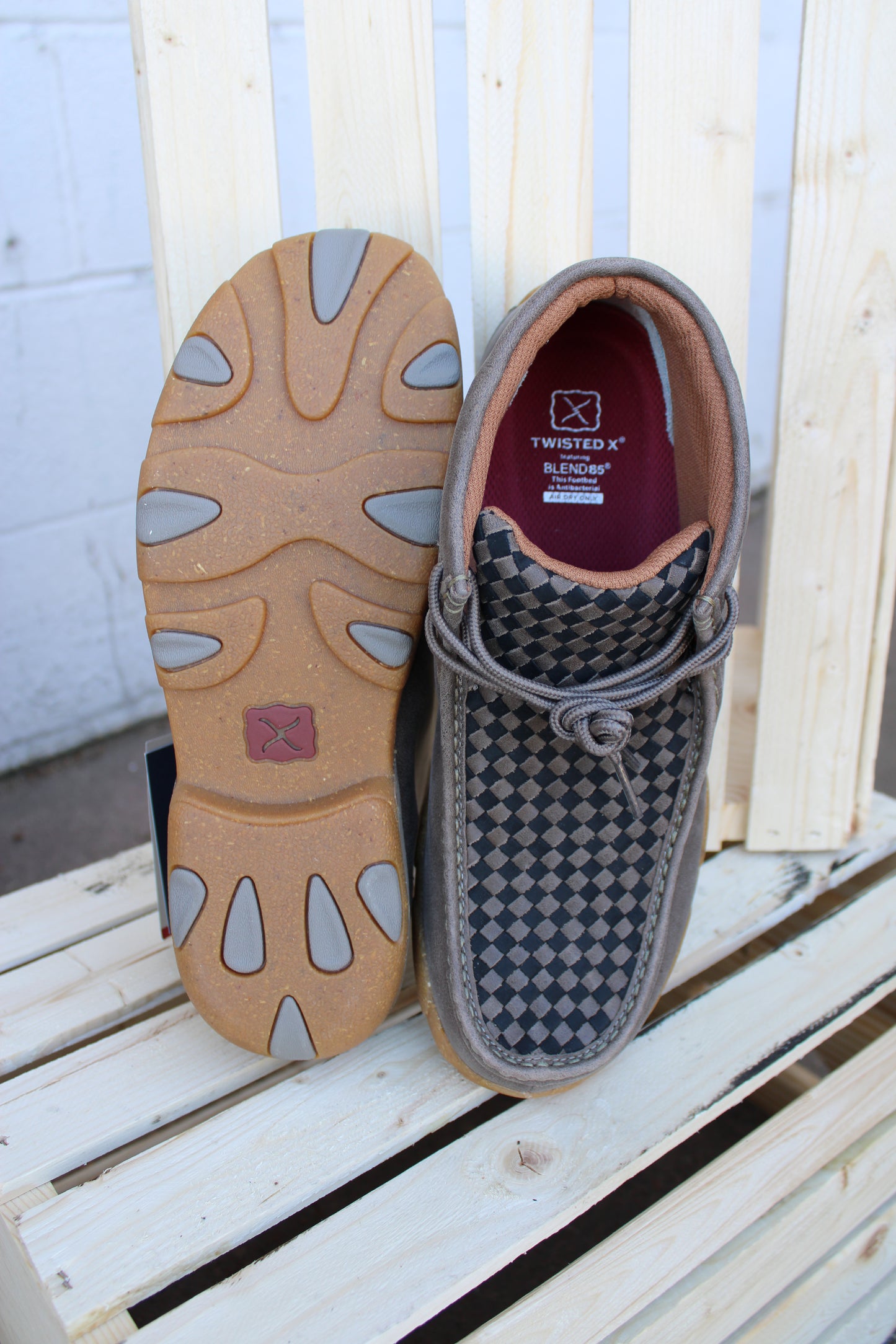 Men's Twisted X Chukka Driving Moc- Taupe & Black