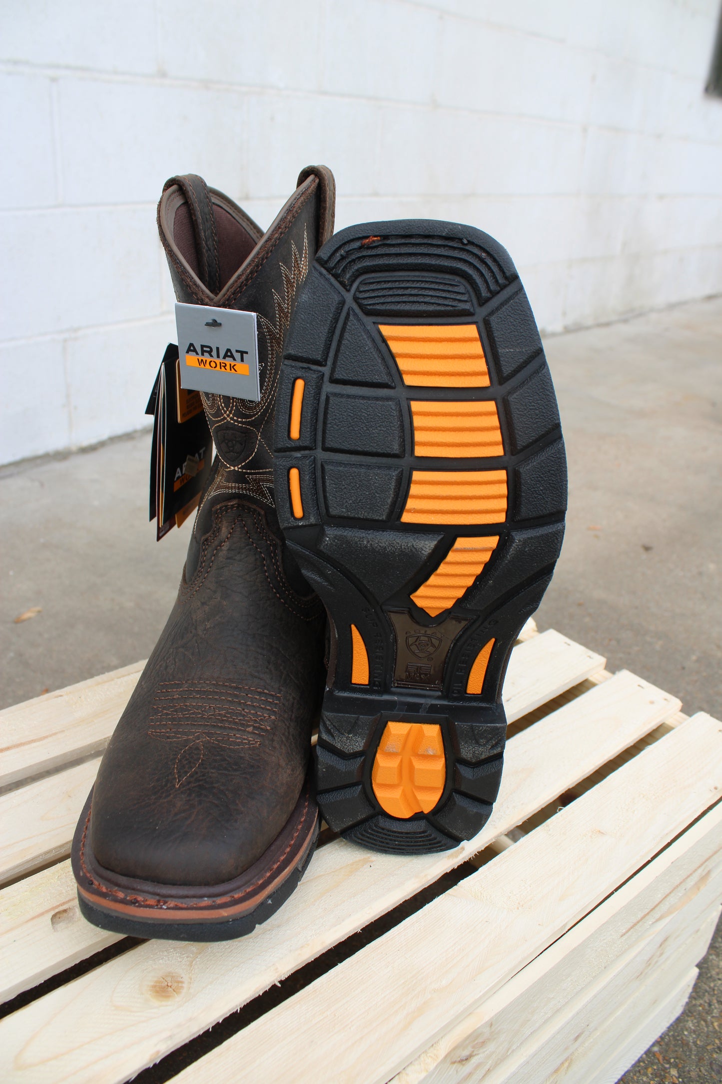 Ariat Work® WorkHog H2O Work Boot-Bruin Brown & Coffee