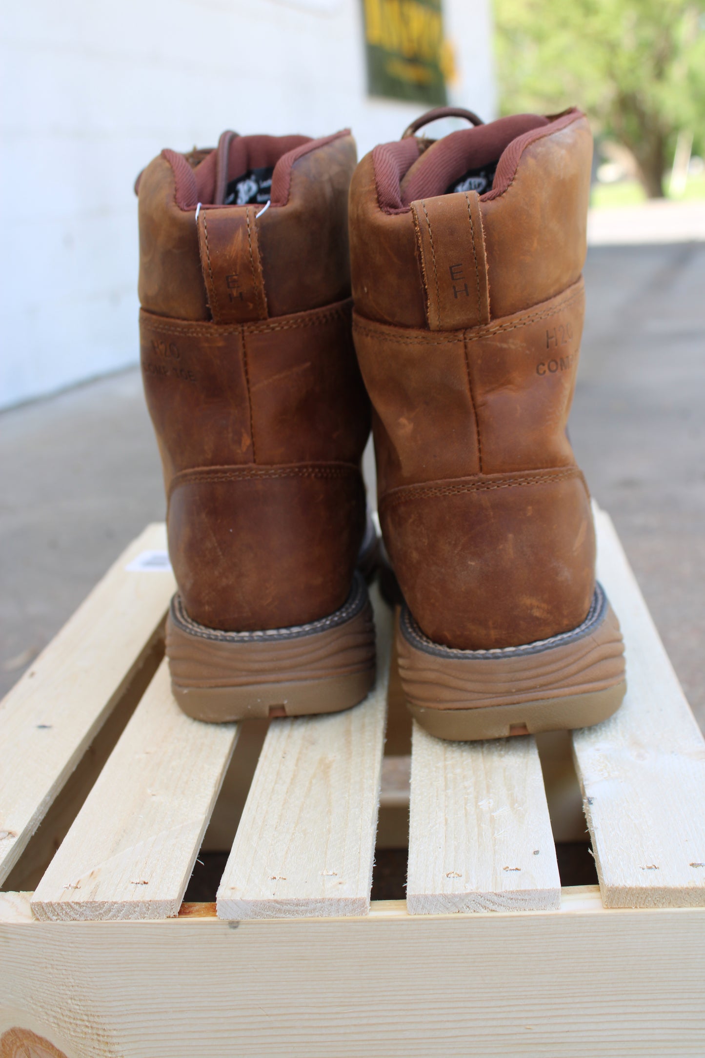 Justin® Work Square Toe Lace-Up Work Boot-Composite Toe