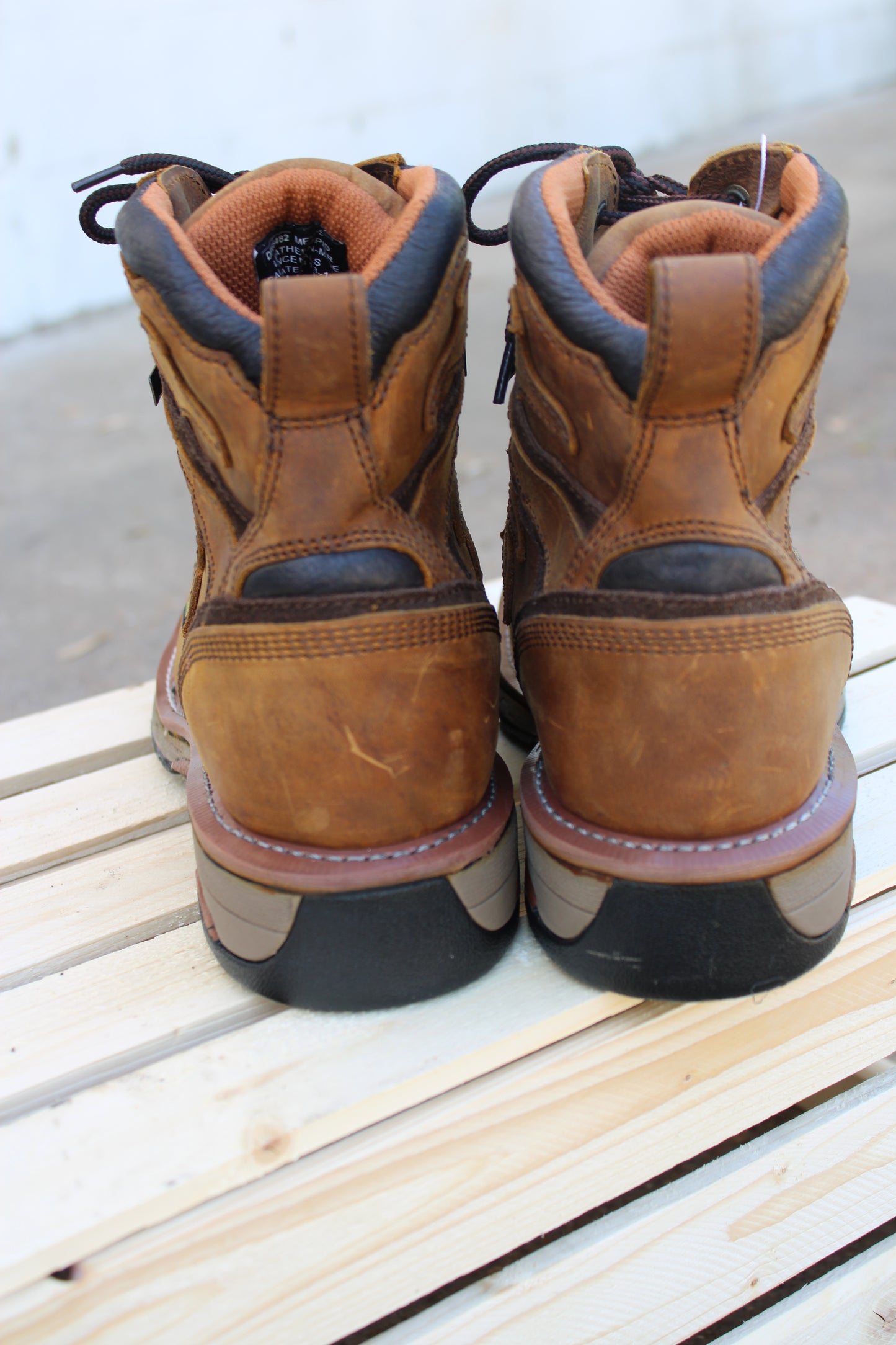 Dan Post Boots® 6" Lace-Up Steel Toe Work Boot-Flame