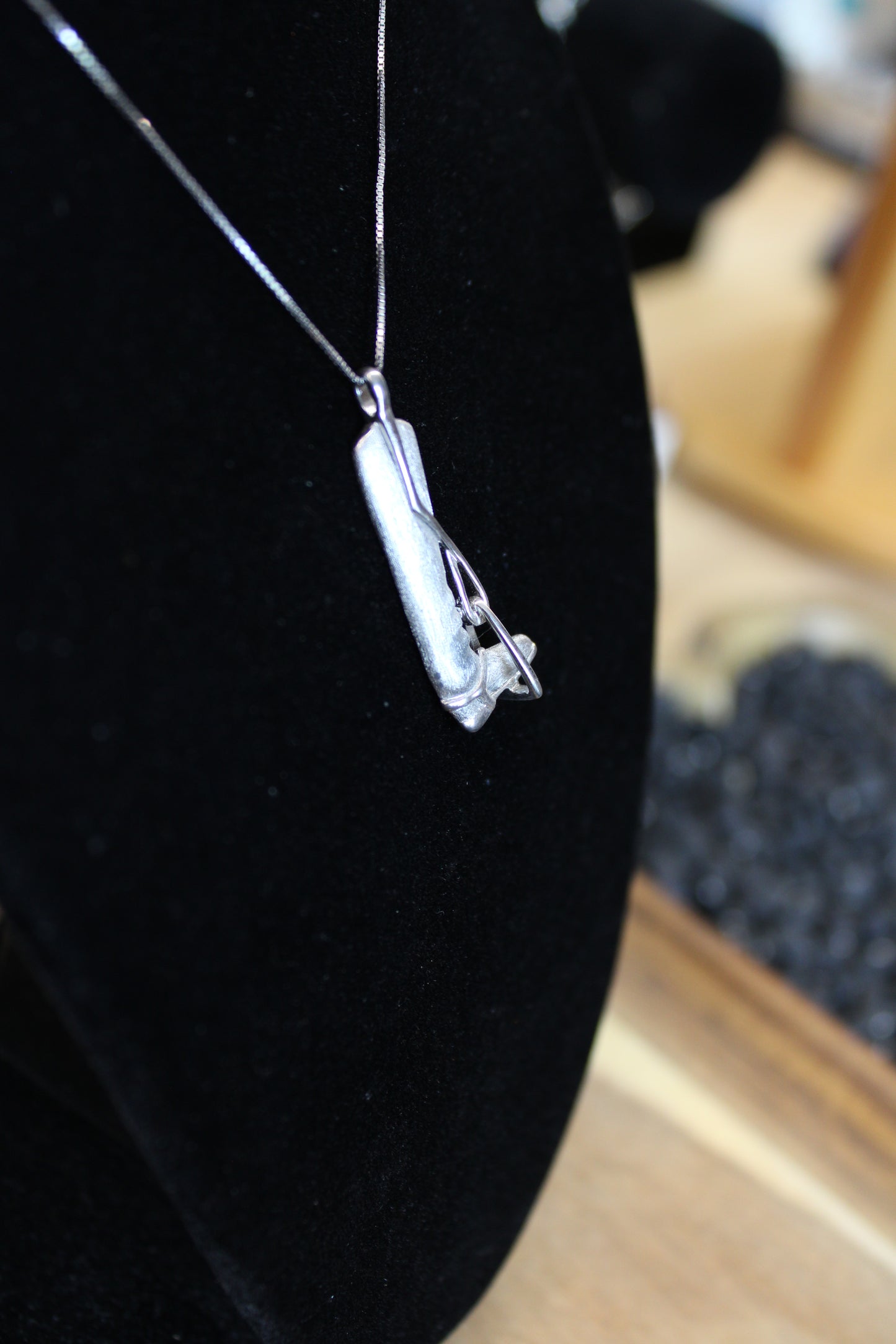 English Boot & Stirrup Pendant and Necklace by Kelly Herd