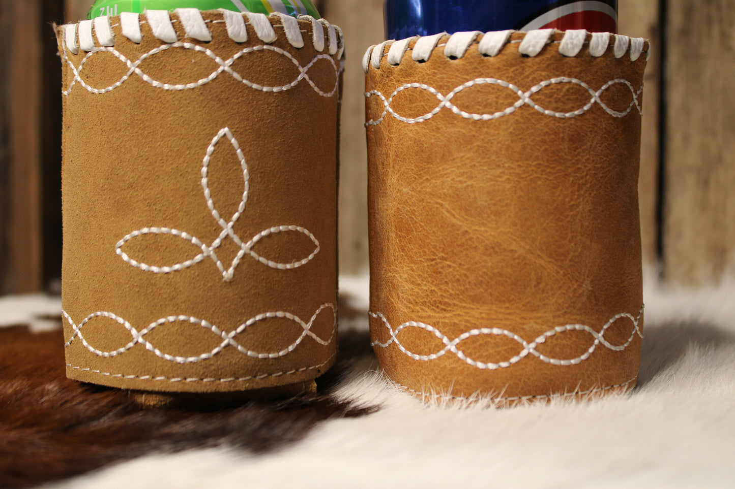 Boot stitch Can Koozie