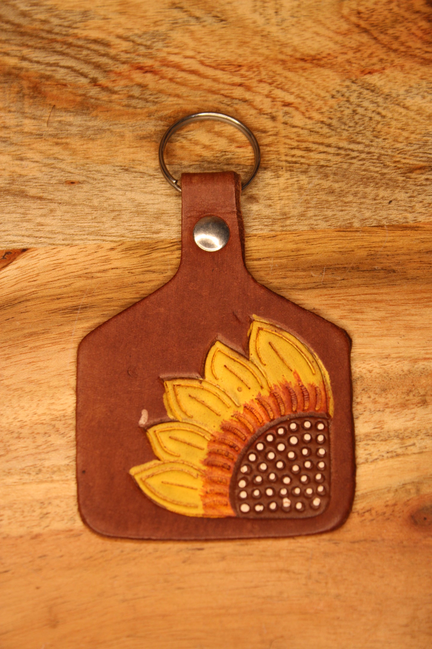 Tooled Leather Keychains