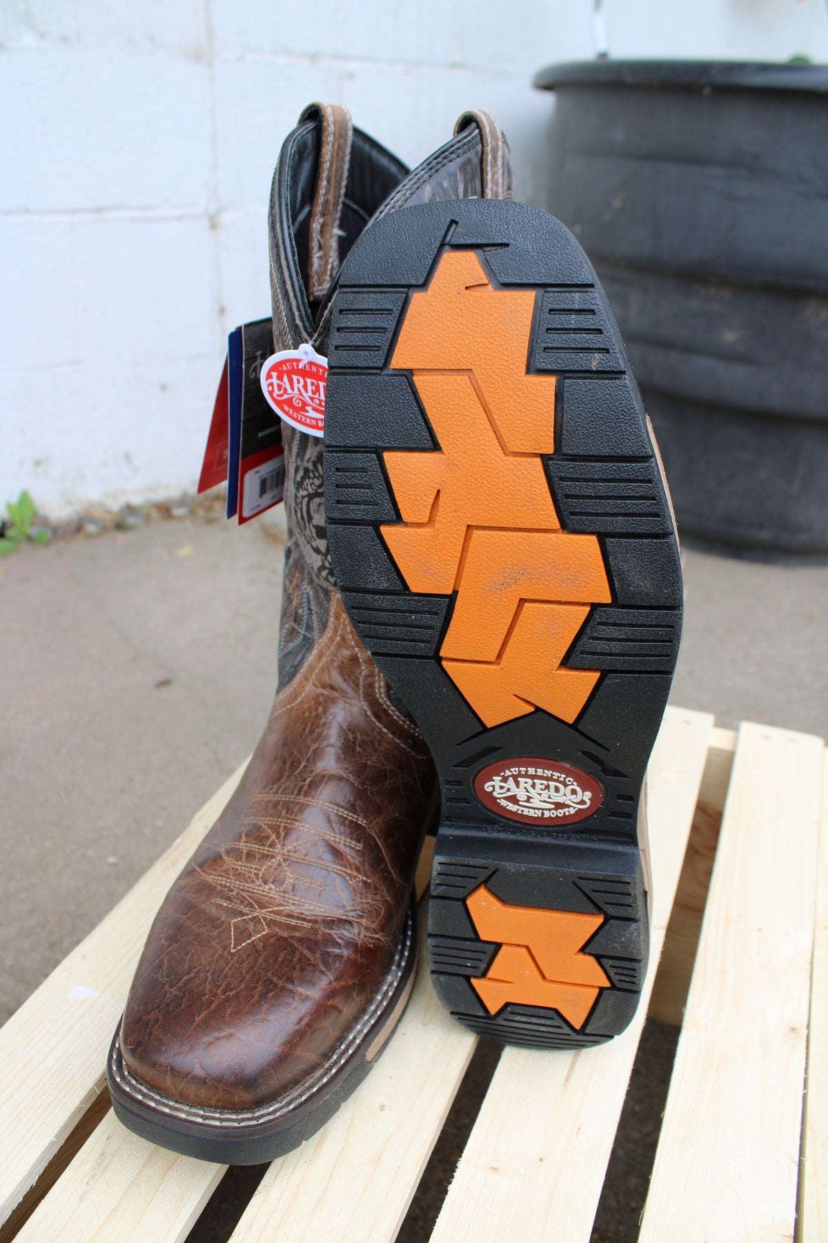 Laredo® Hawke Skull Cowboy Work Boot