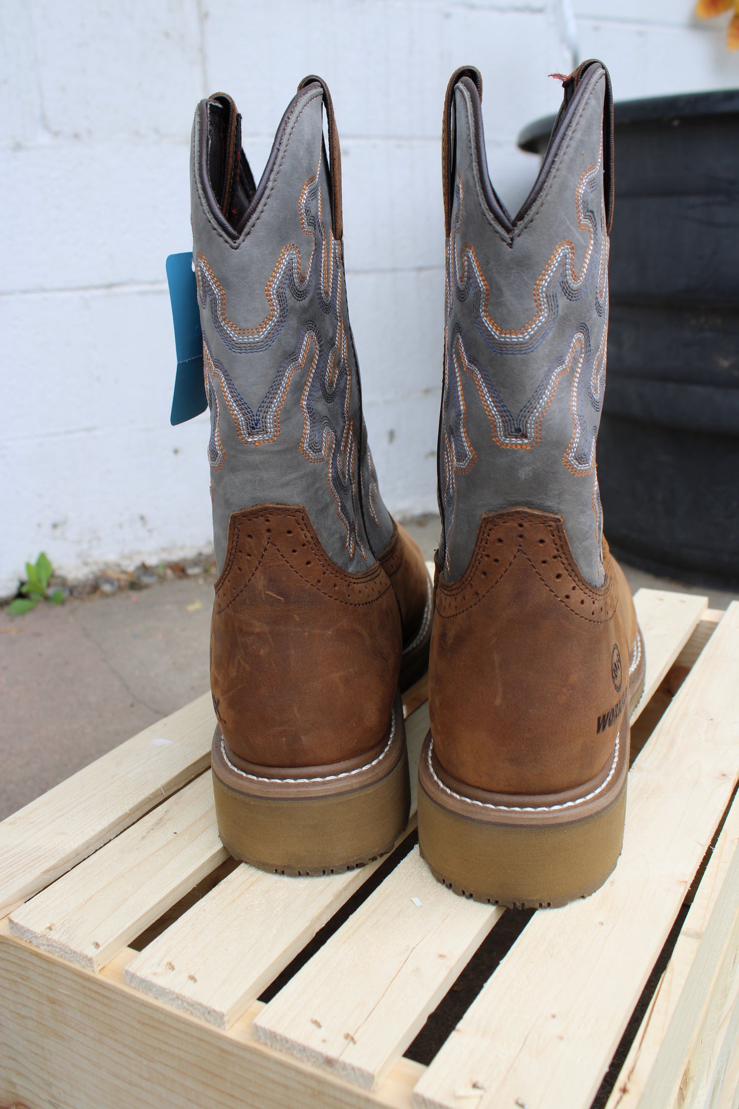 Double H ICE™ Cool Gray Roper Work Boots