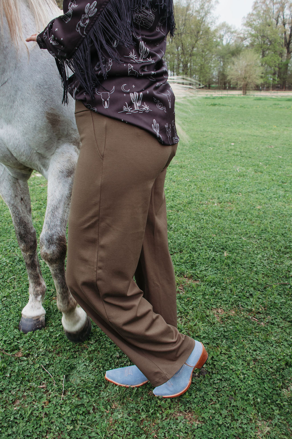 Olive Wide Leg Pant