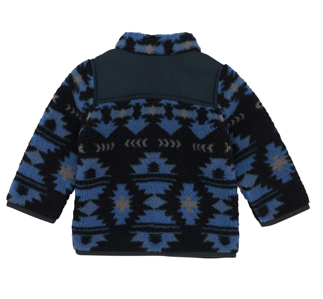 Wrangler Baby Boy Mixed Sherpa Full Zip Jacket