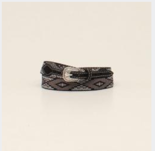Twister Hatband Ribbon-Diamond Black