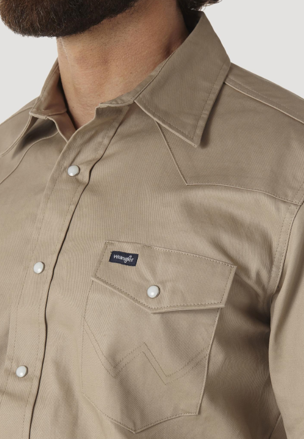 Men's Authentic Cowboy Cut ® Work Shirt-Khaki