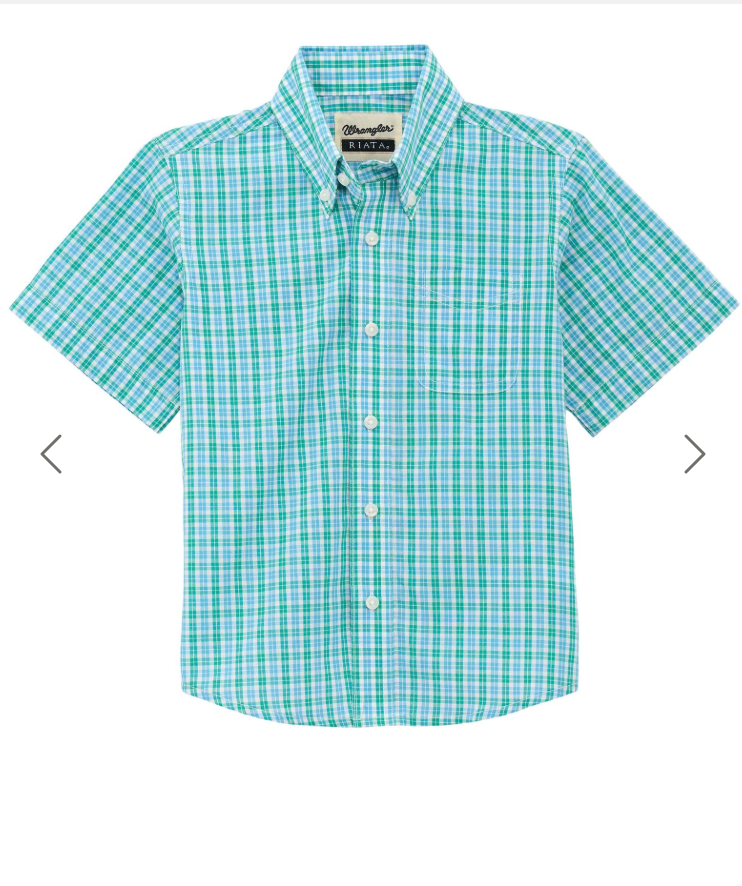 Wrangler Boys Riata Short Sleeve Shirt