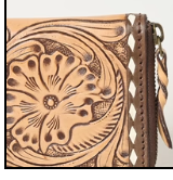 American Darling Genuine Leather Western Wallet with zipper
