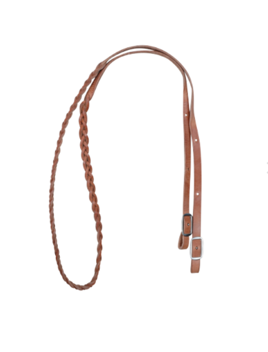 5/8" Harness Leather Barrel Rein-3 Braid