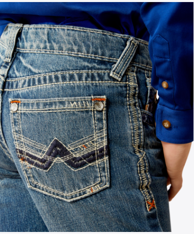 Ariat® Boys B5 Slim Charger Stackable Straight Leg Jean-Dakota