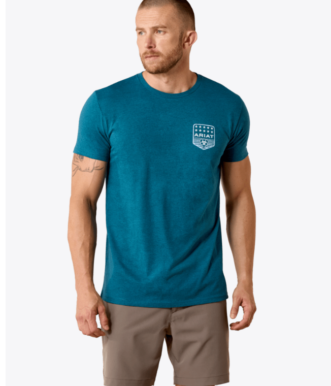 Ariat® Men's Stripe Patriotic Badge T-Shirt