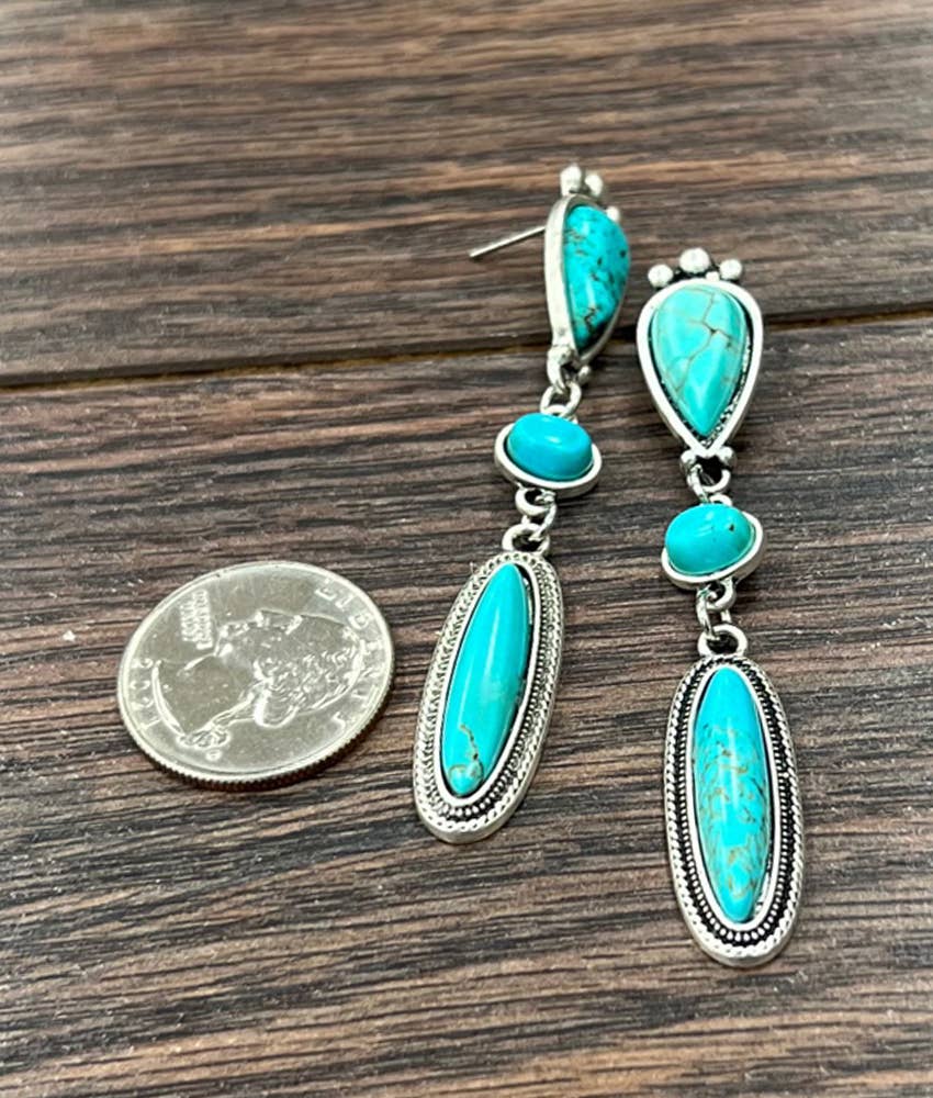 Turquoise Post Earrings