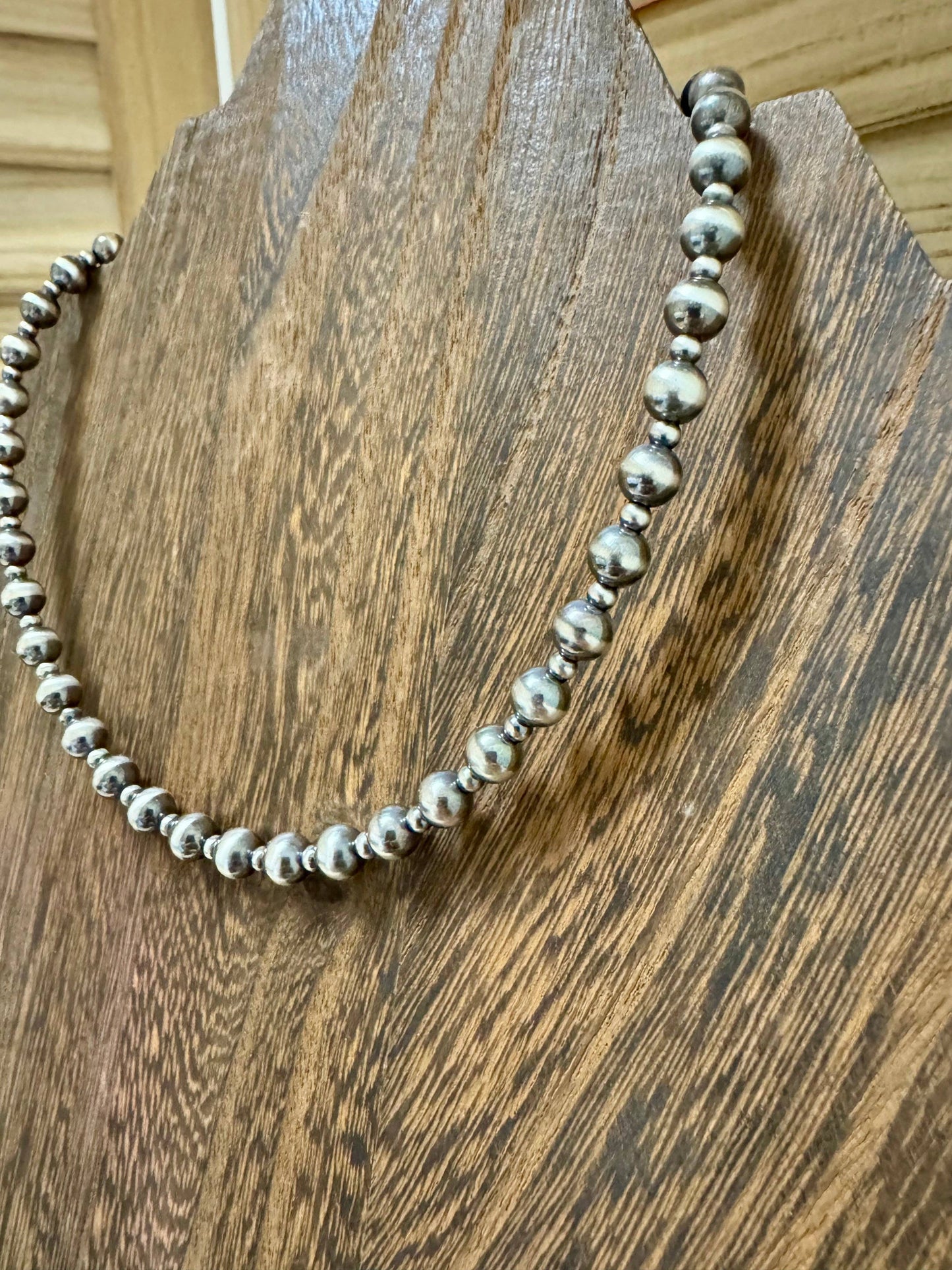 Navajo Pearl Choker/Western Choker/Sterling Silver Choker