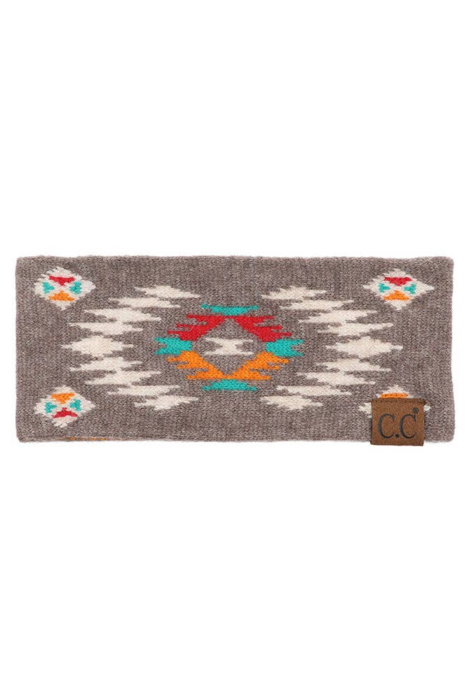 C.C Soft Aztec Pattern Headwrap