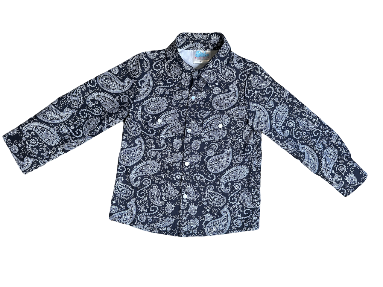 Black Paisley Pearl Snap by Shea Baby®