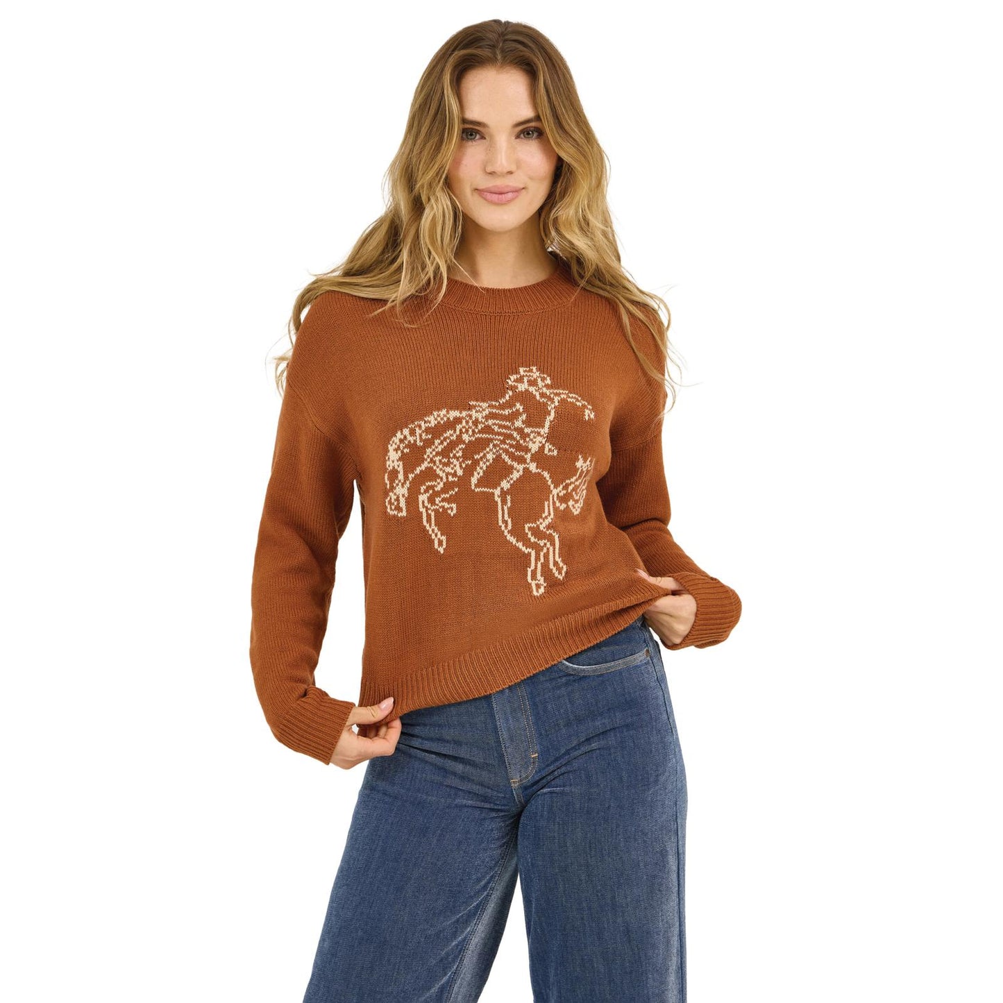 Rust Bronc Rider Sweater from Wrangler