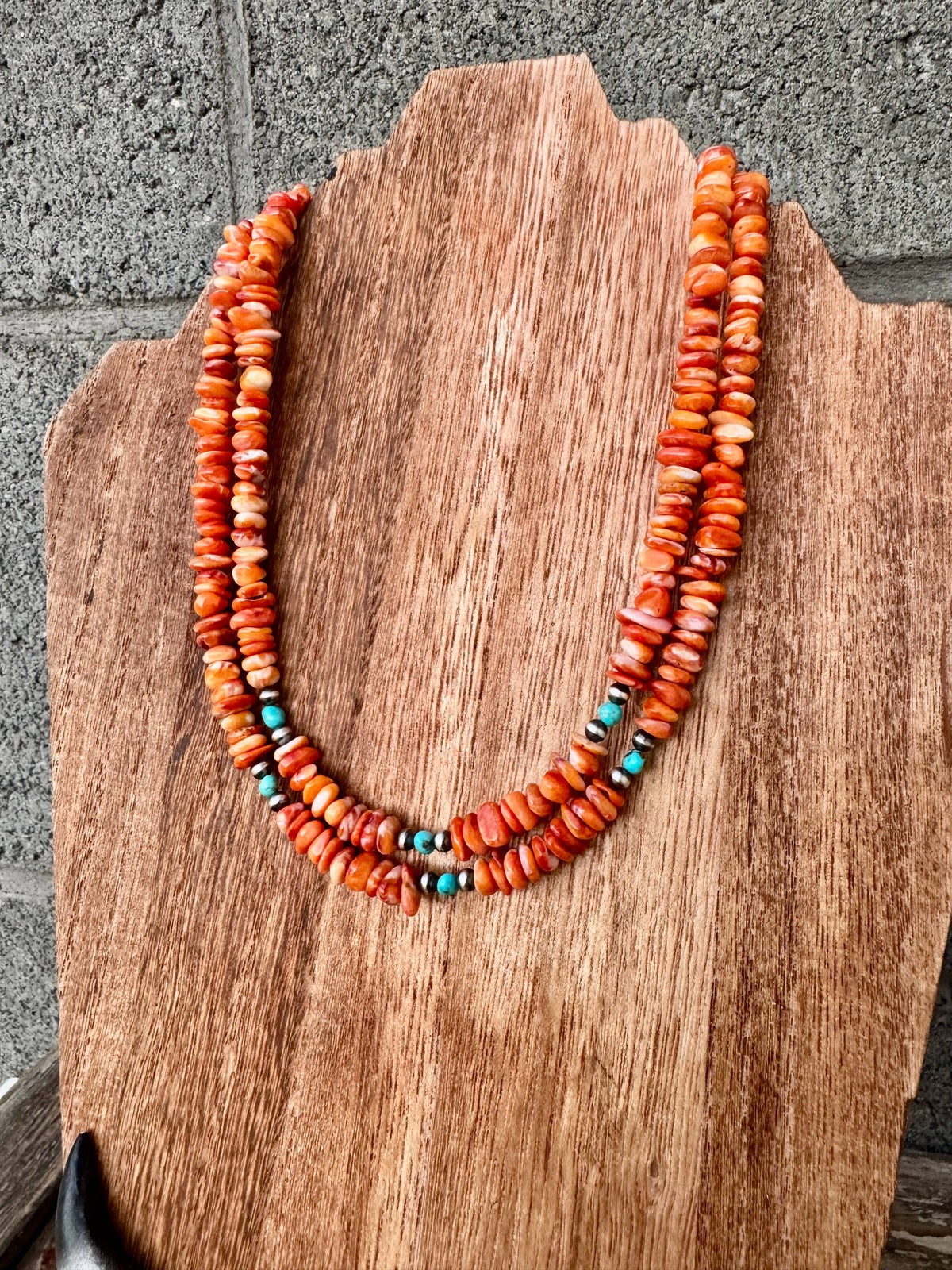 Spiny Oyster Necklace/Western Turquoise Necklace/Southwest