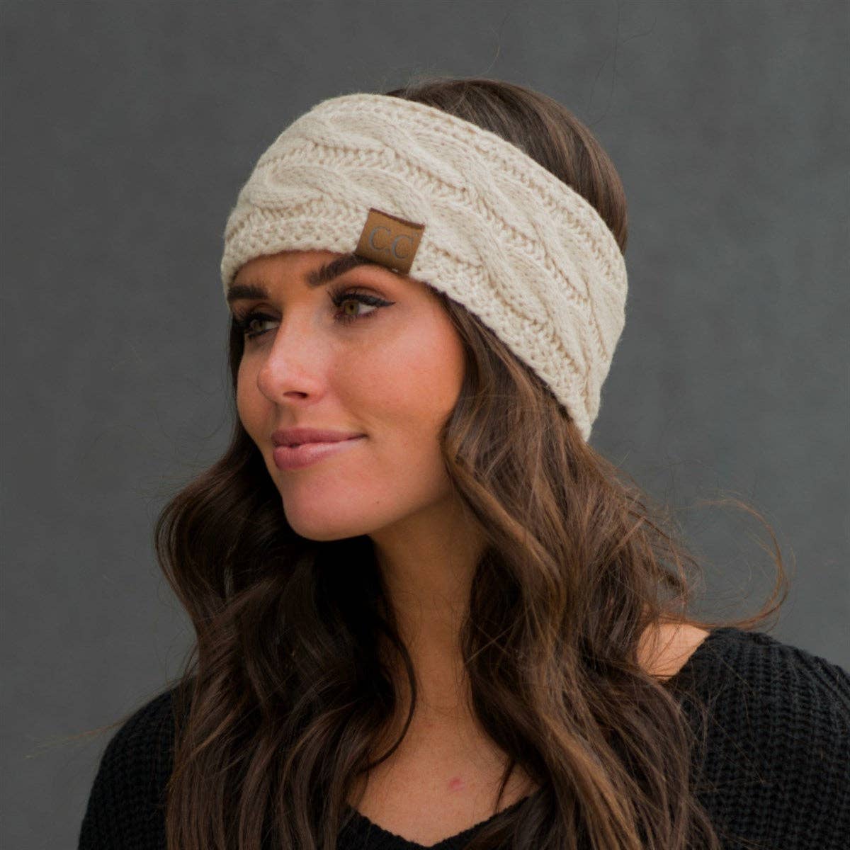 CC Cable Knit Lined Headwrap