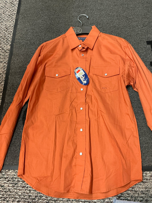 Roper Burnt Orange Button Up