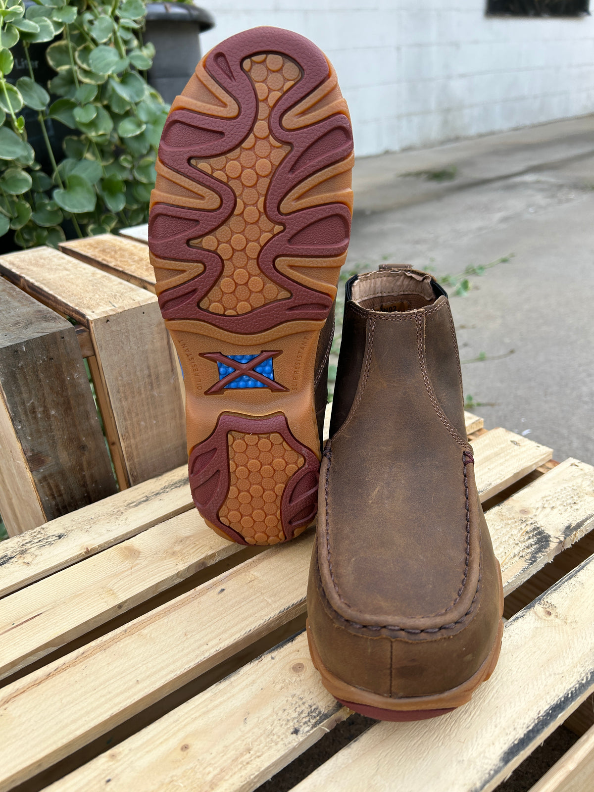 Women's 4" Work Chelsea Driving Moc- Nano Toe by Twisted X