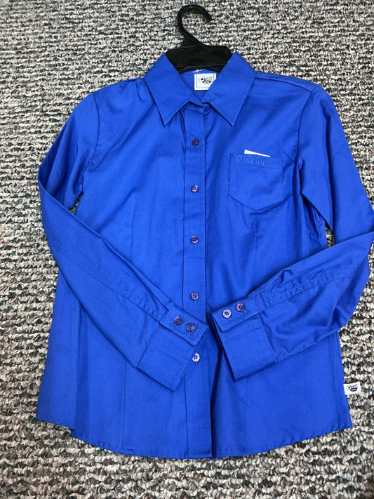 Cruel Girl Royal Blue Button Up