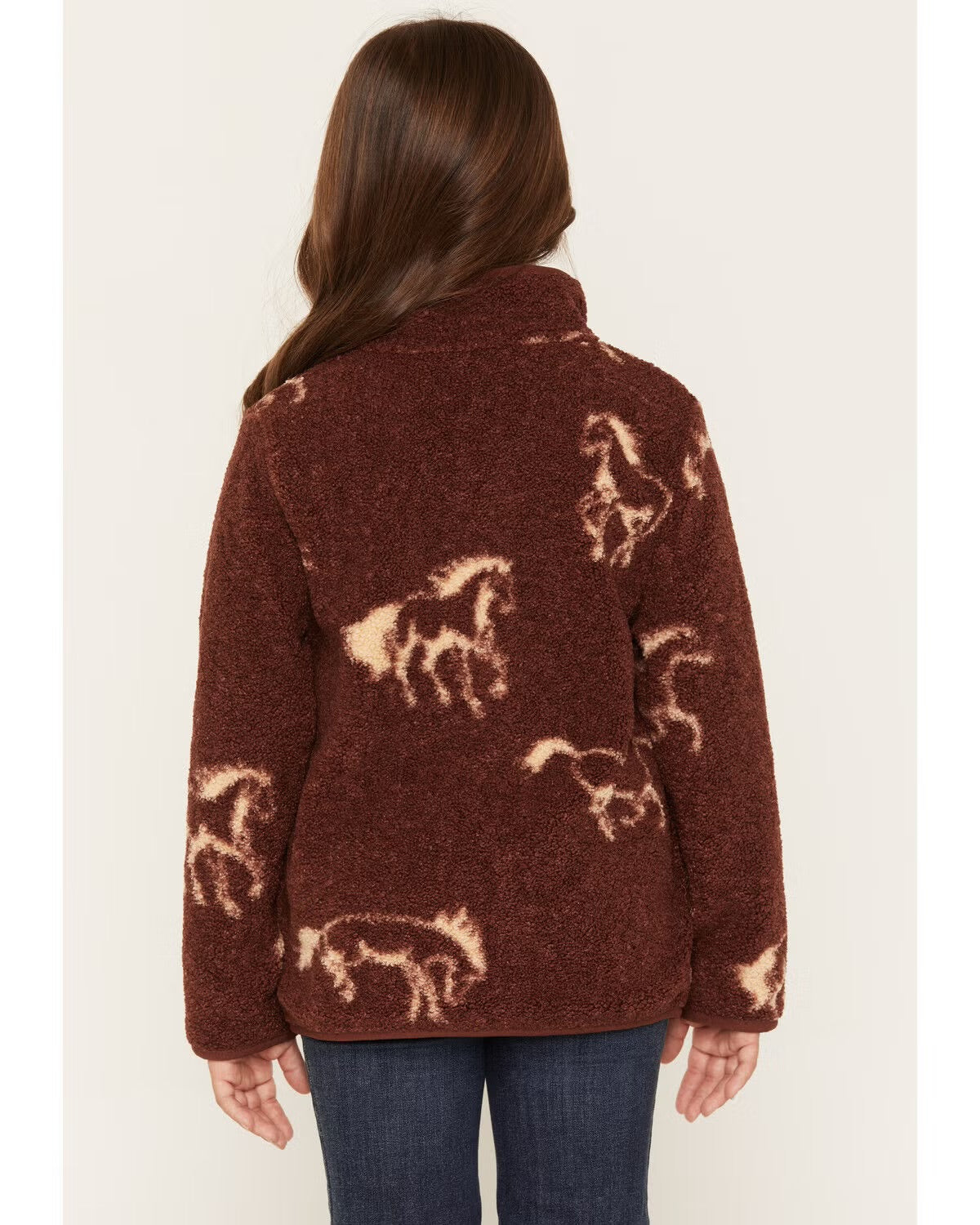 Wrangler® Girls' Hay Away Horse Print Full Zip Jacket