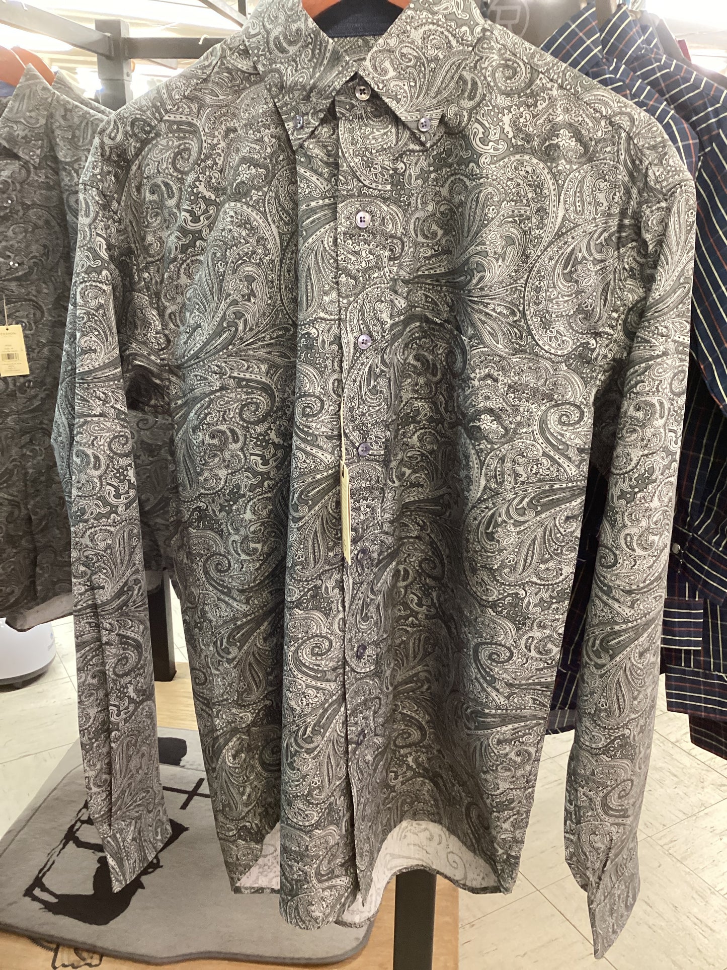 Smoke Paisley Shirt by Stetson