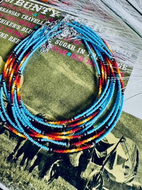Southwest Seed Bead Western Choker