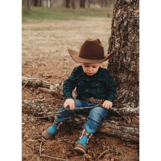 "Nash" Longhorn Kids Boots