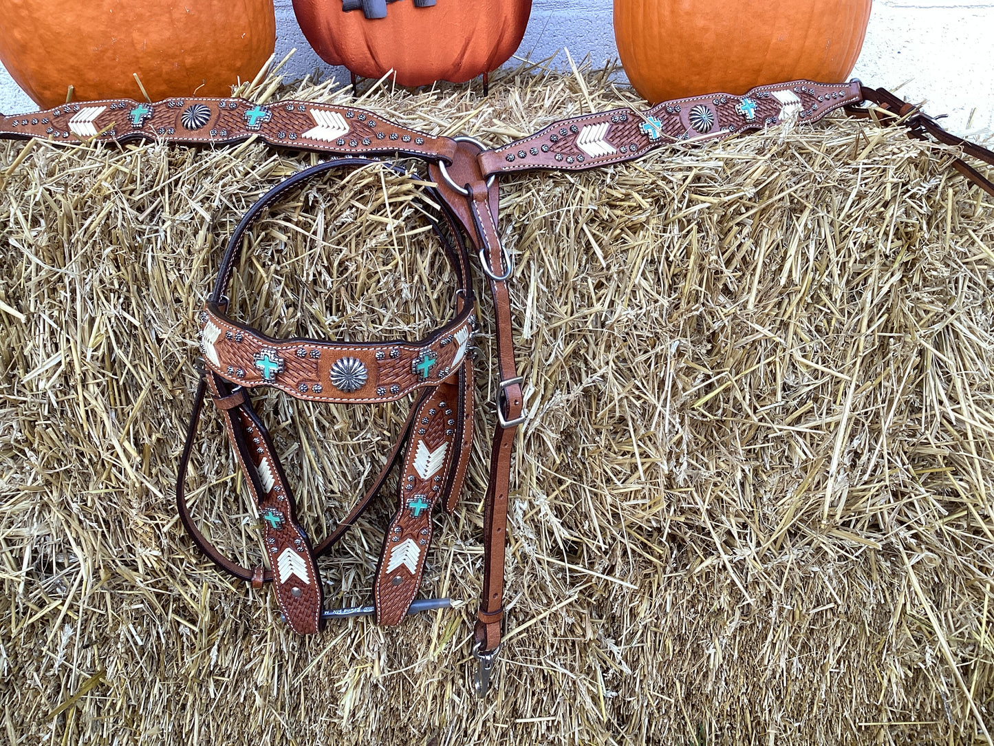 Rawhide and Crosses Tack Set