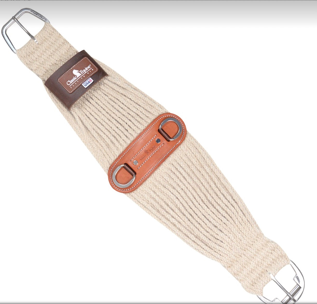 Classic Equine Roper Natural Mohair Cinch