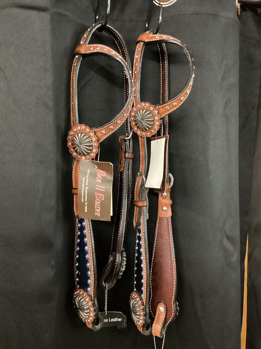 Bar H Equine single ear Headstall